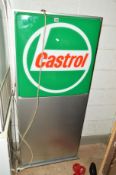 A MODERN ILLUMINATING 'CASTROL' SIGN, approximate size height 160cm x width 70cm