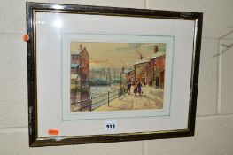 MICHAEL CRAWLEY (CONTEMPORARY), Winter Brook Walk, West End, Derby, watercolour, signed lower right,