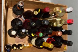 A COLLECTION OF WINE, SPIRITS AND BEERS to include eleven bottles of assorted wine from Europe and