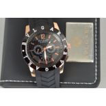 A BVLGARI GENTS WATCH, boxed