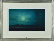 LAWRENCE COULSON (BRITISH CONTEMPORARY) 'MOONLIGHT COOL' a limited edition print 14/250 of a man