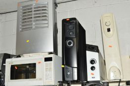 THREE ELECTRIC HEATERS, a microwave and a dehumidifier (5)