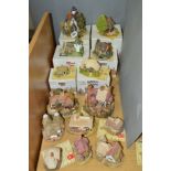 FOURTEEN LILLIPUT LANE SCULPTURES FROM SOUTH EAST COLLECTION, six boxed to include 'The Gables', '