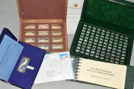 A SELECTION OF COLLECTABLE SILVER INGOTS, to include A Day of the Concorde cased ingot with