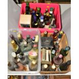 A COLLECTION OF OVER FORTY BOTTLES OF ASSORTED WINES, SPIRITS, BEERS AND CIDER including Lanson