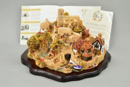 A BOXED LIMITED EDITION LILLIPUT LANE SCULPTURE, 'St Peter's Cove', No.2325/3000, with certificate