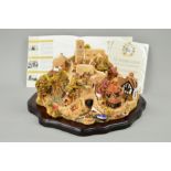 A BOXED LIMITED EDITION LILLIPUT LANE SCULPTURE, 'St Peter's Cove', No.2325/3000, with certificate