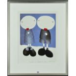 MACKENZIE THORPE (BRITISH 1956) 'TOGETHER IN WINTERS TO COME', a limited edition print 169/200 of