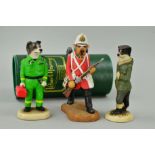THREE BOXED ROBERT HARROP FIGURES, two from Country Companions 'Border Collie Paramedic' CC90 and '