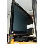 A PANASONIC 42' LCD TV (remote), a Panasonic dvd surround sound (remote) and a mini hi fi system