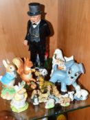 SMALL GROUP OF CERAMICS, to include a Ray Noble Manor Limited Editions figure 'Winston Churchill The