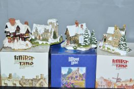 FOUR LILLIPUT LANE SCULPTURES FROM CHRISTMAS SPECIALS COLLECTION, to include three boxed 'Yuletide