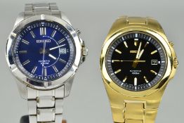 TWO SEIKO WATCHES, Kinetic, length 100cm
