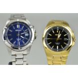 TWO SEIKO WATCHES, Kinetic, length 100cm