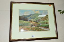 MICHAEL CRAWLEY (CONTEMPORARY), Swaledale, Yorkshire, watercolour, signed lower right, 24cm x 34.