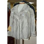A SAPPHIRE MINK SHORT JACKET, with receipt and valuation from 1988