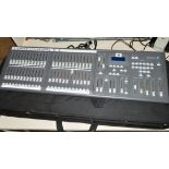 A STRAND LIGHTING MX LIGHTING CONTROLLER, in semi hard case, this lighting desk has DMX512, AMX192