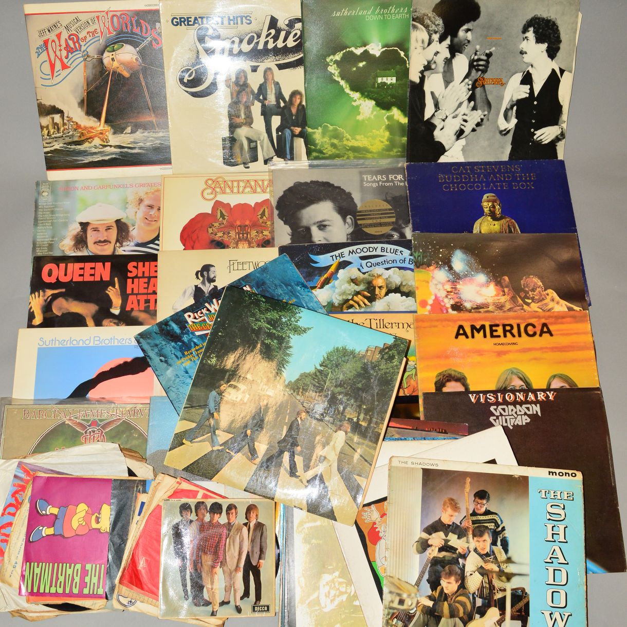 A COLLECTION OF OVER 30 L.P'S, 7 X 78'S AND OVER 20 7'' SINGLES AND E.P'S, items of note include