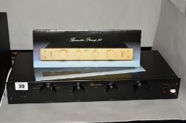 A BURMESTER 785 HI-FI PREAMP, with original box (PAT passed and working order)