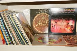 FIFTY L.P'S FROM THE 1960'S THROUGH TO THE 1980'S, including Strawbs, Vangelis, Iron Maiden, The