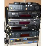 A MARANZ PM 385 AMPLIFIER, (working), a Sony MDS JE520 Minidisc recorder with remote (working), a