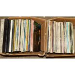 TWO BOXES OF OVER 90 L.P'S, including a Buddy Holly box set, Charley Rich, The Who, Frank Sinatra,