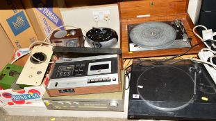 A DYNATRON TURNTABLE FITTED WITH A GOLDRING LENCO GL78, (spares), a Ducal CS503-1 Turntable (working