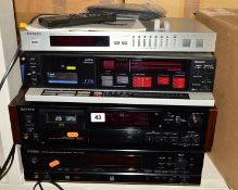 A YAMAHA CDR-HD1300 CD RECORDER, with remote and box, a Sony DTC 60ES DAT recorder with remote and