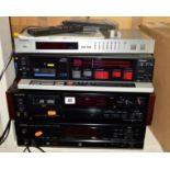 A YAMAHA CDR-HD1300 CD RECORDER, with remote and box, a Sony DTC 60ES DAT recorder with remote and