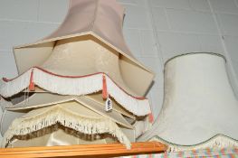 SIX STANDARD LAMP SHADES