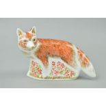 A BOXED ROYAL CROWN DERBY 'MOTHER FOX' PAPERWEIGHT, gold stopper