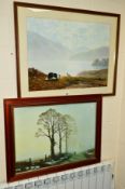 GERALD COULSON (BRITISH 1926), two open edition prints 'Winter Sunlight', mounted, framed and