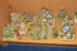 NINE LILLIPUT LANE SCULPTURES FROM BLAISE HAMLET COLLECTION, 'Oak Cottage', 'Vine Cottage', 'Dial