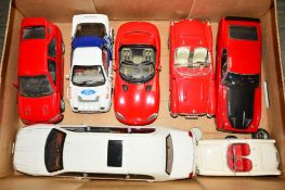 SEVEN ASSORTED UNBOXED DIE-CAST CARS