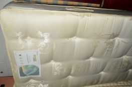 A SINGLE DIVAN BED and mattress