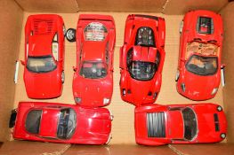 SIX ASSORTED UNBOXED DIE-CAST CARS