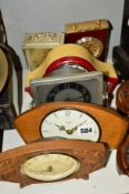 SIX VARIOUS CLOCKS, TIMEPIECES etc, to include 'Metamec', 'Westclox', 'Seiko', 'Glen Clock' etc