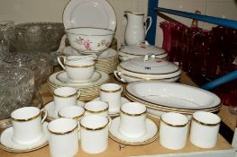 ROYAL WORCESTER 'VICEROY' PATTERN PART TEA/DINNER SERVICE, ten coffee cans and saucers, tureens