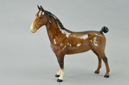 A BESWICK HACKNEY HORSE, No 1361, brown