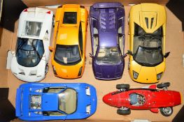 SIX ASSORTED UNBOXED DIE-CAST CARS