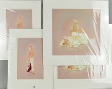 KAY BOYCE (BRITISH CONTEMPORARY), four limited edition prints, 'Scarlett' 77 and 87/95, 'Elegance'