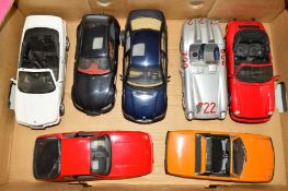 SEVEN ASSORTED UNBOXED DIE-CAST CARS