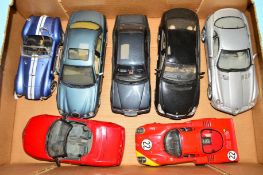 SEVEN ASSORTED UNBOXED DIE-CAST CARS