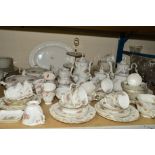 ROYAL ALBERT 'TRANQUILITY', a comprehensive tea/dinner service to include tea pots, coffee pots