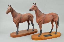 TWO BESWICK CONNOISSEUR MODEL HORSES, 'Red Rum' No 2510 (possible seconds) and 'Arkle' No 2065 (2)