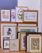 PICTURES AND PRINTS, etc to include framed prints of flowers, watercolour paintings, framed