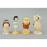 FOUR BESWICK STORYBOOK/CARTOON CHARACTERS, 'Owl' No 2216 (Winnie the Pooh), 'Betty Rubble' No 3584