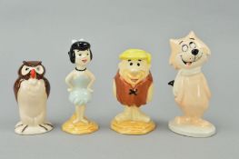 FOUR BESWICK STORYBOOK/CARTOON CHARACTERS, 'Owl' No 2216 (Winnie the Pooh), 'Betty Rubble' No 3584