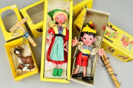 A BOXED PELHAM SL PINOCCHIO, boxed A7 Bengo and boxed SS22 Swedish Girl, all appears complete and