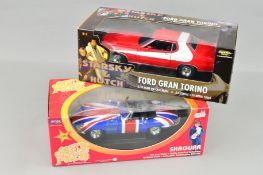 A BOXED ERTL COLLECTABLES AMERICAN MUSCLE SERIES STARSKY AND HUTCH FORD GRAN TORINO, No.33151,